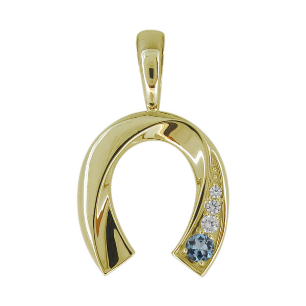 馬蹄 メンズ 喜平 ペンダントトップ 選べる誕生石 天然石 K10 K18 PT900 SV925 ホースシュー ペンダント mens horseshoe pendant top head