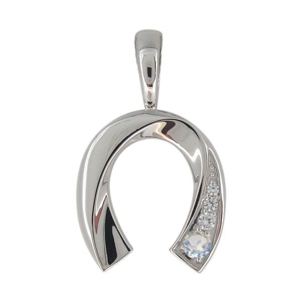 馬蹄 メンズ 喜平 ペンダントトップ 選べる誕生石 天然石 K10 K18 PT900 SV925 ホースシュー ペンダント mens horseshoe pendant top head