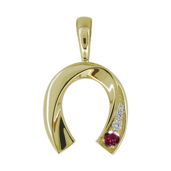 馬蹄 メンズ 喜平 ペンダントトップ 選べる誕生石 天然石 K10 K18 PT900 SV925 ホースシュー ペンダント mens horseshoe pendant top head