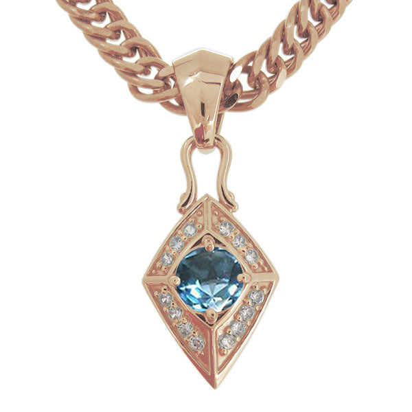 喜平チェーン ペンダント メンズ ひし形 選べる誕生石 天然石 喜平用 mens pendant necklace rhombus 10金 18金 プラチナ シルバー ネックレス 菱形