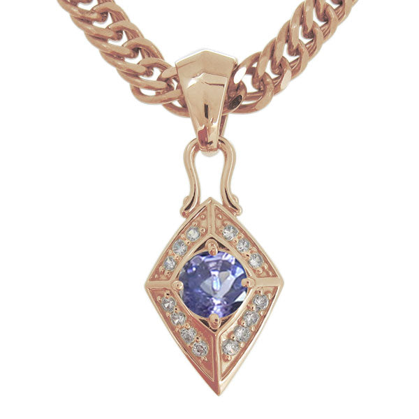 喜平チェーン ペンダント メンズ ひし形 選べる誕生石 天然石 喜平用 mens pendant necklace rhombus 10金 18金 プラチナ シルバー ネックレス 菱形