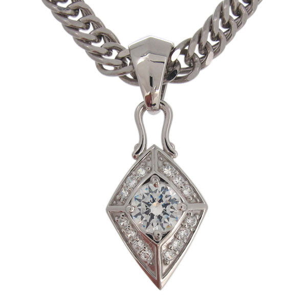 喜平チェーン ペンダント メンズ ひし形 選べる誕生石 天然石 喜平用 mens pendant necklace rhombus 10金 18金 プラチナ シルバー ネックレス 菱形