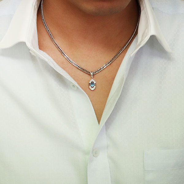 大粒 楕円 ペンダントトップ 喜平用 メンズ 選べる誕生石 天然石 k10 k18 pt900 sv925 mens pendant top head diamond ペンダント 喜平 ダイヤモンド