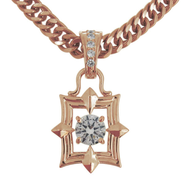 メンズ ペンダント 喜平チェーン スクエア 大粒 天然石 選べる誕生石 mens pendant necklace square diamond 四角 ネックレス K10 K18 PT900 SV925