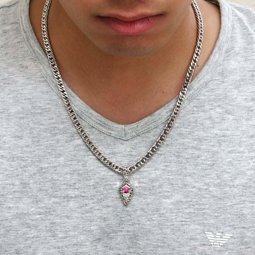 喜平 50g用 ペンダントトップ メンズ K10 K18 PT900 SV925 唐草 大粒 天然石 選べる誕生石 Pendant top shield ペンダント アラベスク ヴァイン トライバル