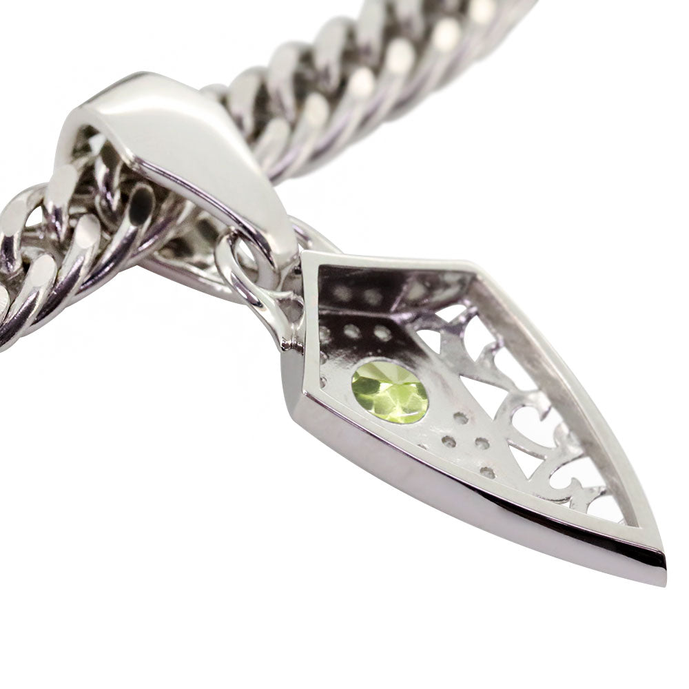 喜平 50g用 ペンダントトップ メンズ K10 K18 PT900 SV925 唐草 大粒 天然石 選べる誕生石 Pendant top shield ペンダント アラベスク ヴァイン トライバル