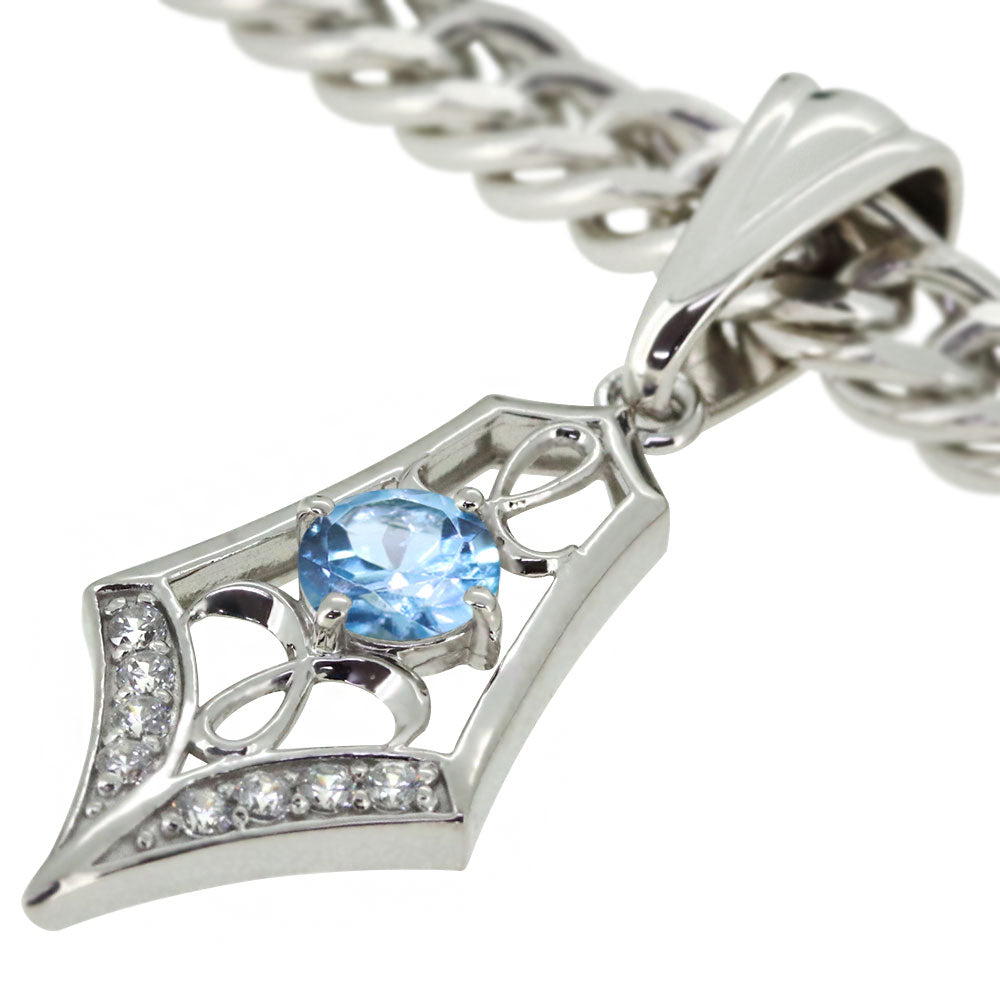 メンズ ペンダントトップ キヘイ 50g用 10金 18金 プラチナ シルバー 選べる誕生石 大粒 天然石 Pendant top Rhinestone 喜平 ペンダント ラインストーン ダイヤモンド