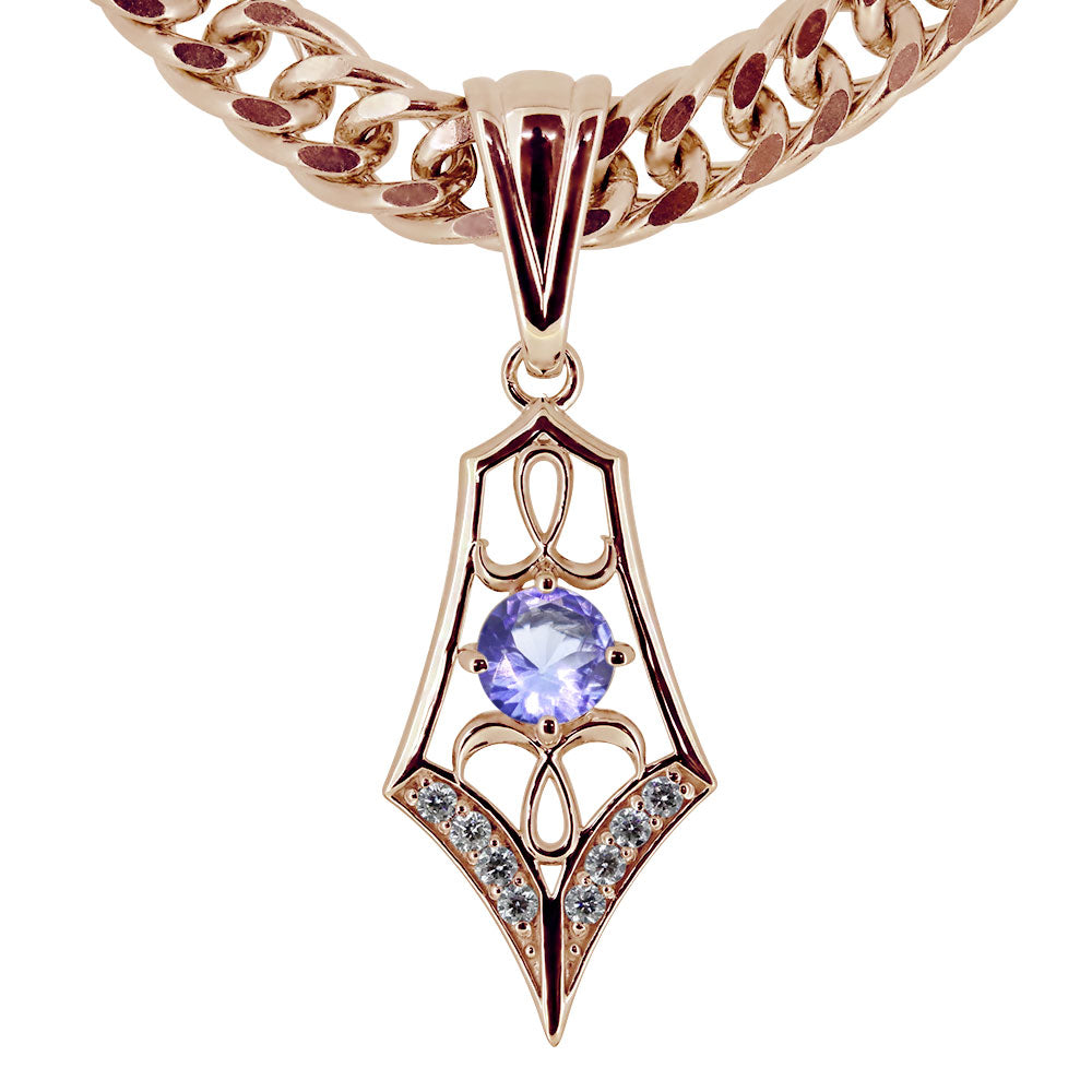 メンズ ペンダント キヘイ 50g用 10金 18金 プラチナ シルバー 選べる誕生石 大粒 天然石 Pendant Rhinestone 喜平チェーン ネックレス ラインストーン ダイヤモンド