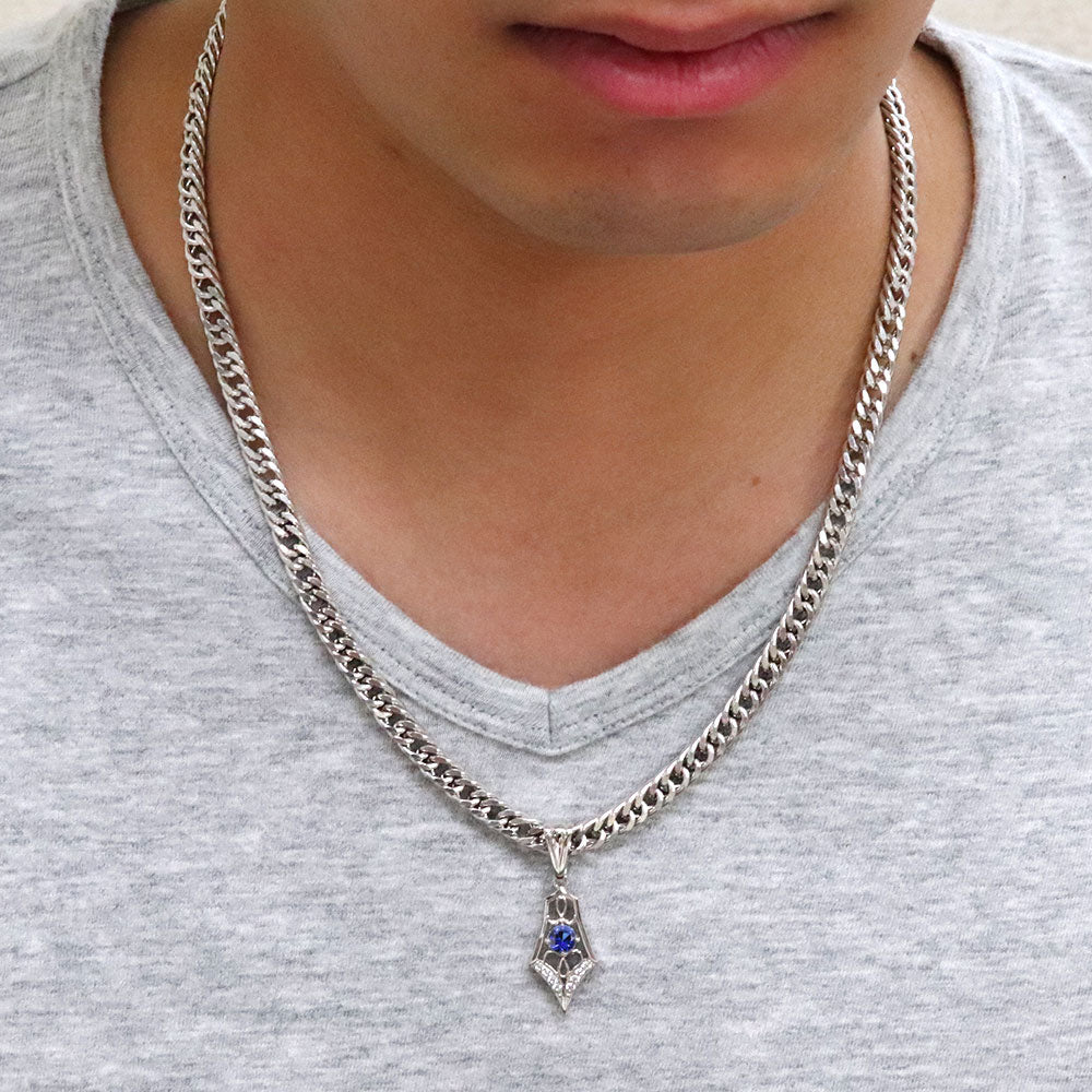 メンズ ペンダントトップ キヘイ 50g用 10金 18金 プラチナ シルバー 選べる誕生石 大粒 天然石 Pendant top Rhinestone 喜平 ペンダント ラインストーン ダイヤモンド