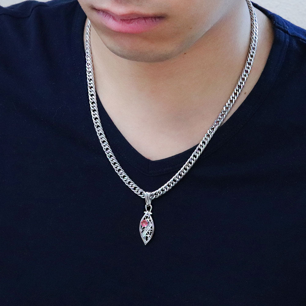 透かし アラベスク 喜平50g用 ペンダント メンズ 大粒 天然石 選べる誕生石 MENS PENDANT ネックレス ラインストーン ダイヤモンド 10金 18金 プラチナ シルバー