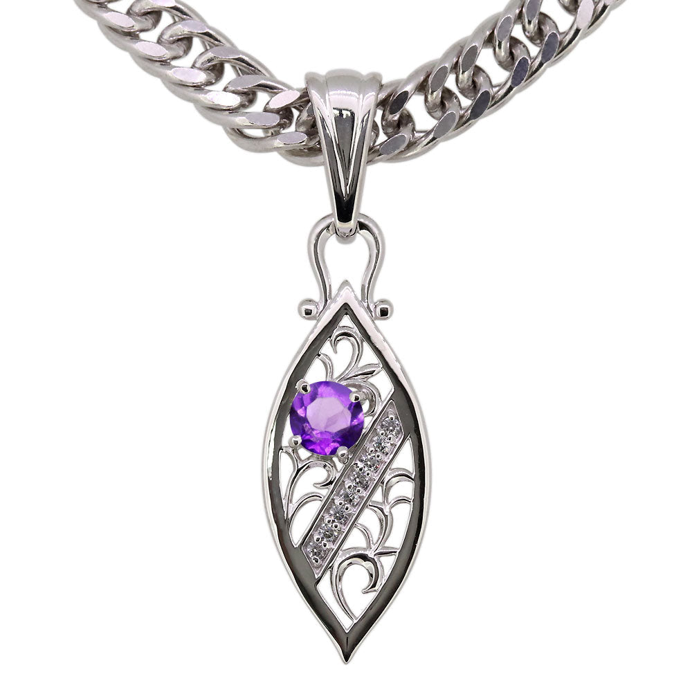 透かし アラベスク 喜平50g用 ペンダント メンズ 大粒 天然石 選べる誕生石 MENS PENDANT ネックレス ラインストーン ダイヤモンド 10金 18金 プラチナ シルバー