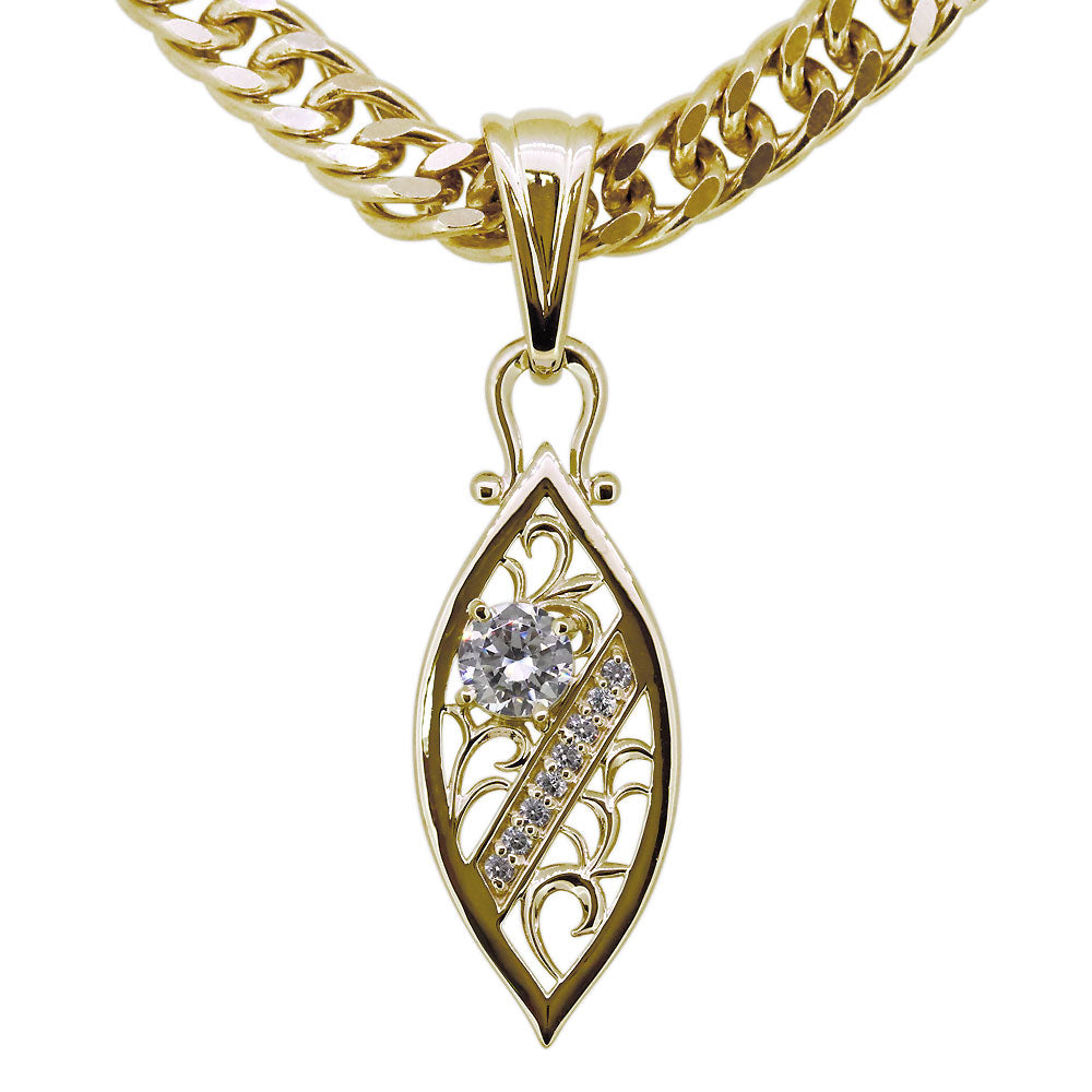透かし アラベスク 喜平50g用 ペンダント メンズ 大粒 天然石 選べる誕生石 MENS PENDANT ネックレス ラインストーン ダイヤモンド 10金 18金 プラチナ シルバー