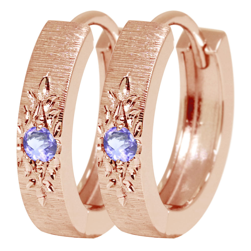 ピアス レディース 中折れ式 誕生石 選べる 天然石 洋彫り ハワイアンジュエリー ピアス 両耳 フープピアス 彫り 10金 18金 プラチナ シルバー