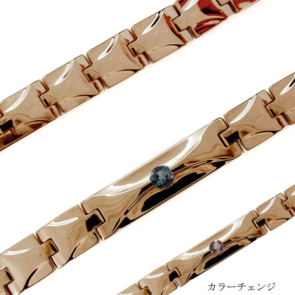 ウォッチベルト型 メンズ ブレスレット 選べる誕生石 10金 18金 プラチナ シルバー 天然石 ブレス 幅広 ベルト 地金 メンズブレスレット