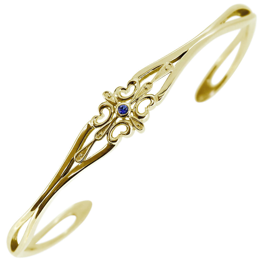 クロス バングル メンズ 透かし 十字架 選べる誕生石 一粒 天然石 Mens Bangle Cross Birthstone 細め メンズブレス 10金 18金 プラチナ シルバー