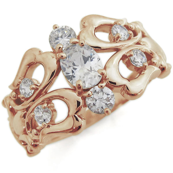 プラチナリング 百合の紋章 オーバル 選べる誕生石 レディース ユリ 指輪 K10 K18 PT900 ダイヤモンドリング ゆり (品番 mr-0223)