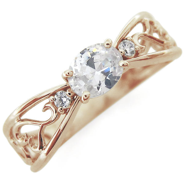 プラチナ レディースリング 唐草 オーバル リング 指輪 ハート 18金 10金 選べる誕生石 アラベスク ハートリング (品番 mr-0232)