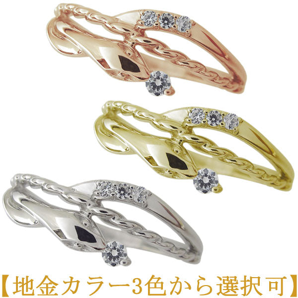 レディース ヘビ 指輪 選べる誕生石 蛇 スネーク pt900 k18 k10 ピンキーリング 天然石 ロープ 指輪 スネークリング へび 金運 (品番 mr-0261)