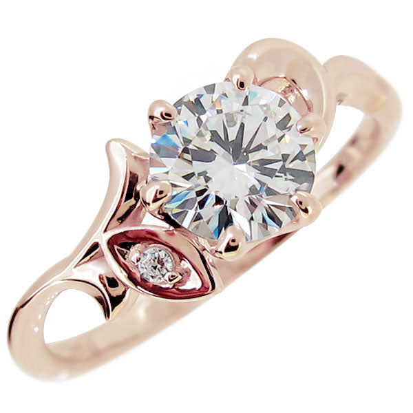 大粒 リング プラチナ レディース 指輪 リーフ 女性 大人 10k 18k pt900 sv 925 シンプル 母の日 リーフデザイン 選べる誕生石 (品番 mr-0364)