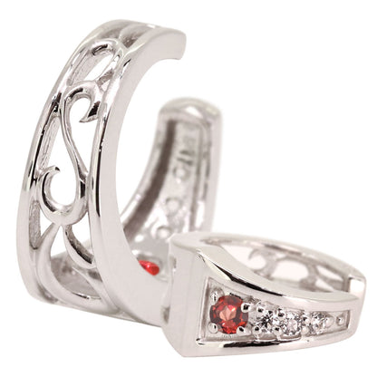 2way Eay Cuff イヤーカフ レディース 唐草 選べる誕生石 天然石 K10 K18 PT900 片耳 重ね付け イヤカフ 誕生石 リバーシブル アラベスク