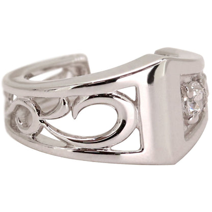 2way Eay Cuff イヤーカフ レディース 唐草 選べる誕生石 天然石 K10 K18 PT900 片耳 重ね付け イヤカフ 誕生石 リバーシブル アラベスク