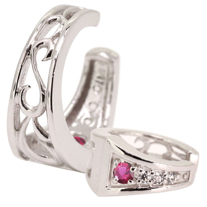 2way Eay Cuff イヤーカフ レディース 唐草 選べる誕生石 天然石 K10 K18 PT900 片耳 重ね付け イヤカフ 誕生石 リバーシブル アラベスク
