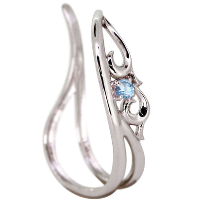 アラベスク 大ぶり Ear Cuff イヤーカフ レディース 一粒 選べる誕生石 天然石 K10 K18 PT900 SV925 唐草 2連 イヤリング 片耳用 earrings