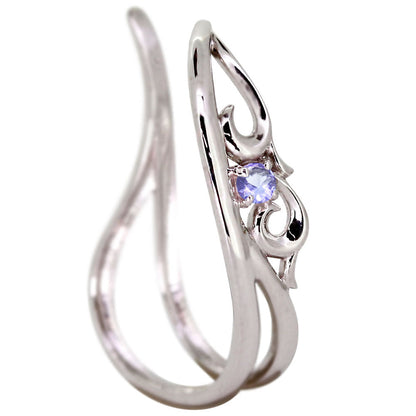 アラベスク 大ぶり Ear Cuff イヤーカフ レディース 一粒 選べる誕生石 天然石 K10 K18 PT900 SV925 唐草 2連 イヤリング 片耳用 earrings