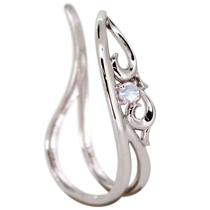 アラベスク 大ぶり Ear Cuff イヤーカフ レディース 一粒 選べる誕生石 天然石 K10 K18 PT900 SV925 唐草 2連 イヤリング 片耳用 earrings