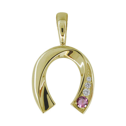 馬蹄 メンズ 喜平 ペンダントトップ 選べる誕生石 天然石 K10 K18 PT900 SV925 ホースシュー ペンダント mens horseshoe pendant top head