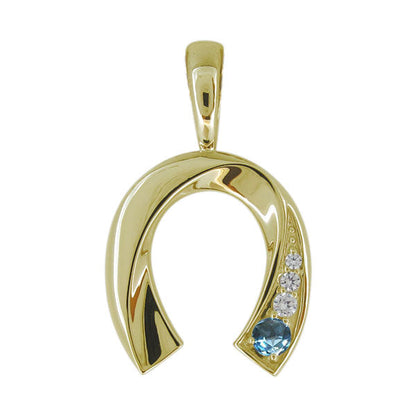 馬蹄 メンズ 喜平 ペンダントトップ 選べる誕生石 天然石 K10 K18 PT900 SV925 ホースシュー ペンダント mens horseshoe pendant top head