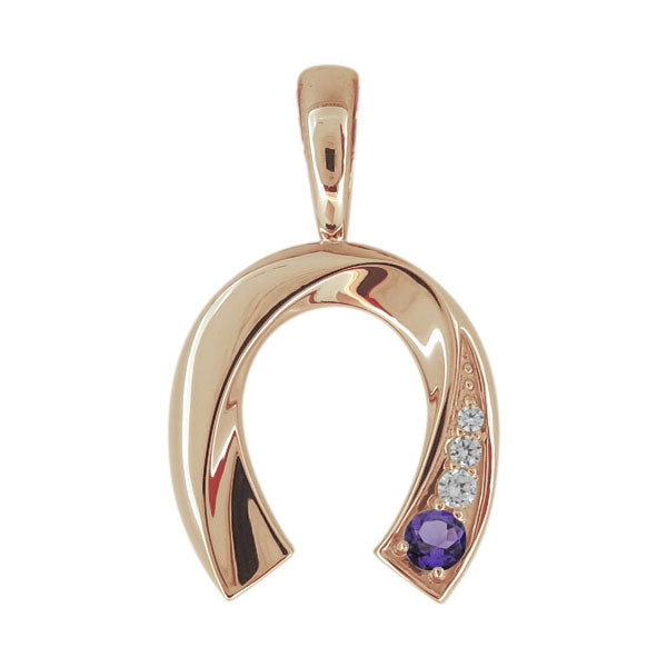 馬蹄 メンズ 喜平 ペンダントトップ 選べる誕生石 天然石 K10 K18 PT900 SV925 ホースシュー ペンダント mens horseshoe pendant top head