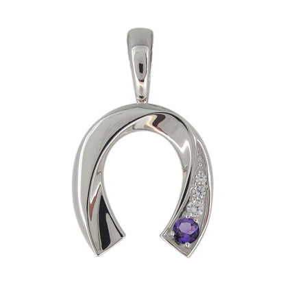 馬蹄 メンズ 喜平 ペンダントトップ 選べる誕生石 天然石 K10 K18 PT900 SV925 ホースシュー ペンダント mens horseshoe pendant top head