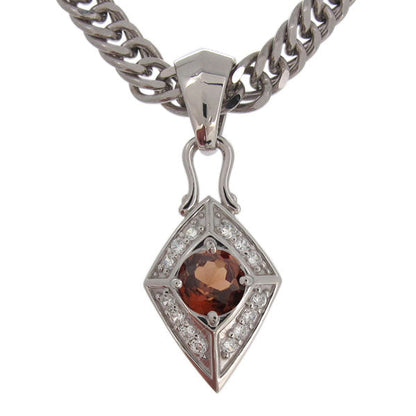 喜平チェーン ペンダント メンズ ひし形 選べる誕生石 天然石 喜平用 mens pendant necklace rhombus 10金 18金 プラチナ シルバー ネックレス 菱形