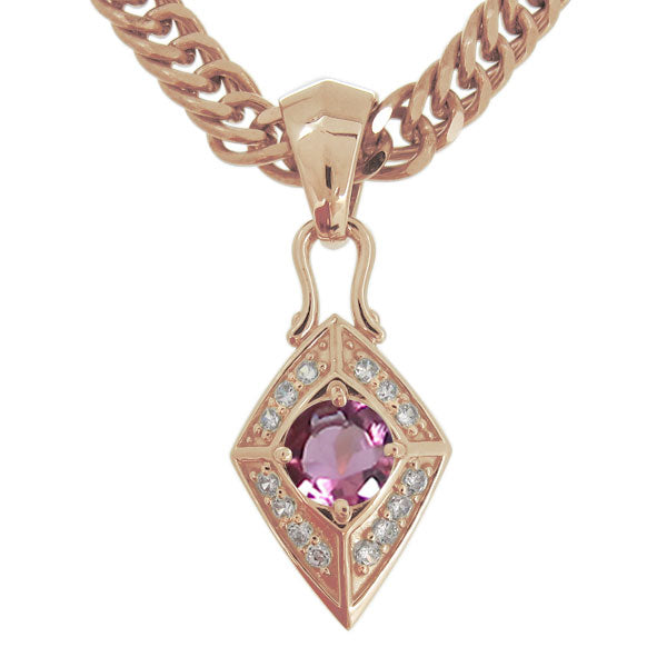 喜平チェーン ペンダント メンズ ひし形 選べる誕生石 天然石 喜平用 mens pendant necklace rhombus 10金 18金 プラチナ シルバー ネックレス 菱形