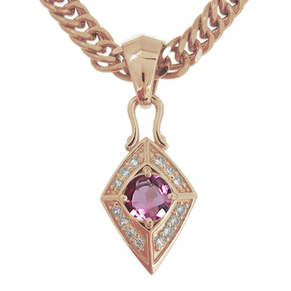 喜平チェーン ペンダント メンズ ひし形 選べる誕生石 天然石 喜平用 mens pendant necklace rhombus 10金 18金 プラチナ シルバー ネックレス 菱形