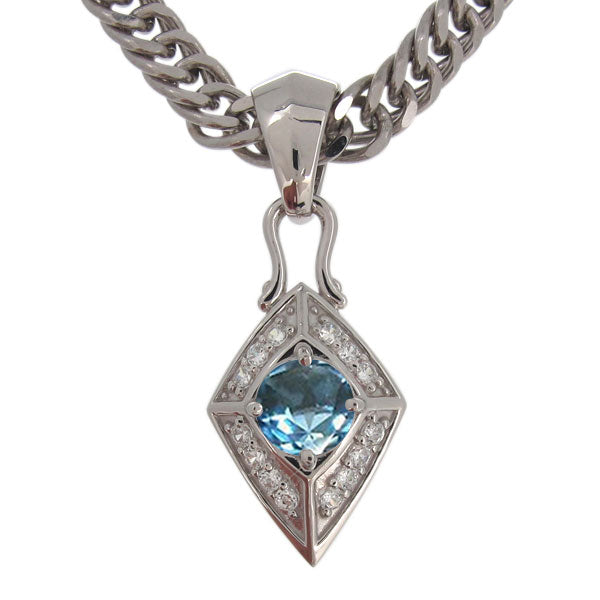 喜平チェーン ペンダント メンズ ひし形 選べる誕生石 天然石 喜平用 mens pendant necklace rhombus 10金 18金 プラチナ シルバー ネックレス 菱形