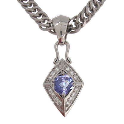 喜平チェーン ペンダント メンズ ひし形 選べる誕生石 天然石 喜平用 mens pendant necklace rhombus 10金 18金 プラチナ シルバー ネックレス 菱形