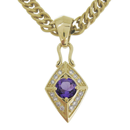 喜平チェーン ペンダント メンズ ひし形 選べる誕生石 天然石 喜平用 mens pendant necklace rhombus 10金 18金 プラチナ シルバー ネックレス 菱形