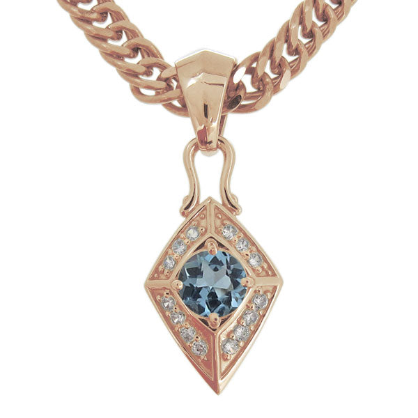 喜平チェーン ペンダント メンズ ひし形 選べる誕生石 天然石 喜平用 mens pendant necklace rhombus 10金 18金 プラチナ シルバー ネックレス 菱形