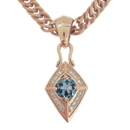 喜平チェーン ペンダント メンズ ひし形 選べる誕生石 天然石 喜平用 mens pendant necklace rhombus 10金 18金 プラチナ シルバー ネックレス 菱形