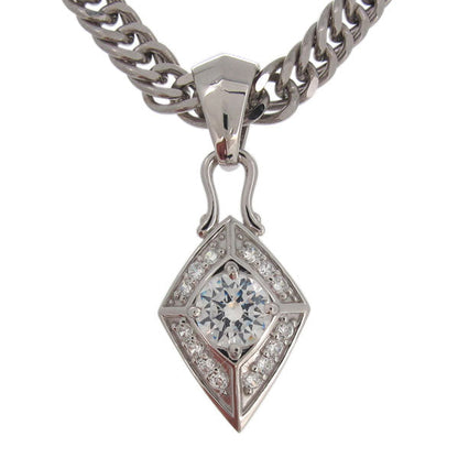 喜平チェーン ペンダント メンズ ひし形 選べる誕生石 天然石 喜平用 mens pendant necklace rhombus 10金 18金 プラチナ シルバー ネックレス 菱形