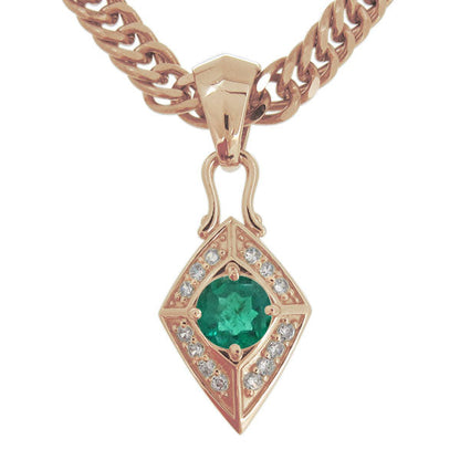 喜平チェーン ペンダント メンズ ひし形 選べる誕生石 天然石 喜平用 mens pendant necklace rhombus 10金 18金 プラチナ シルバー ネックレス 菱形