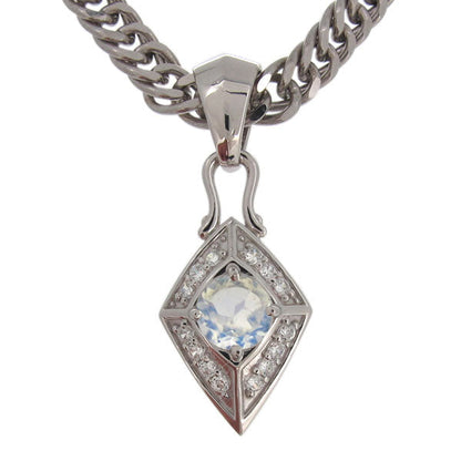 喜平チェーン ペンダント メンズ ひし形 選べる誕生石 天然石 喜平用 mens pendant necklace rhombus 10金 18金 プラチナ シルバー ネックレス 菱形