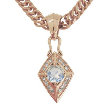 喜平チェーン ペンダント メンズ ひし形 選べる誕生石 天然石 喜平用 mens pendant necklace rhombus 10金 18金 プラチナ シルバー ネックレス 菱形