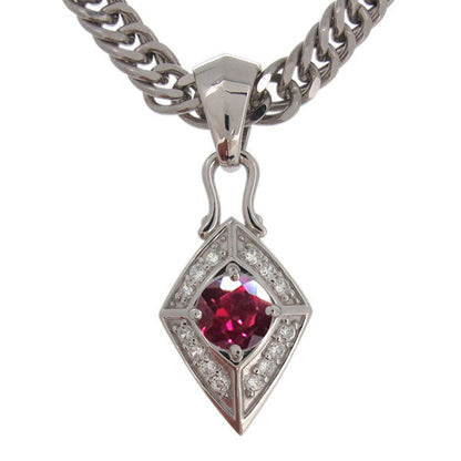 喜平チェーン ペンダント メンズ ひし形 選べる誕生石 天然石 喜平用 mens pendant necklace rhombus 10金 18金 プラチナ シルバー ネックレス 菱形