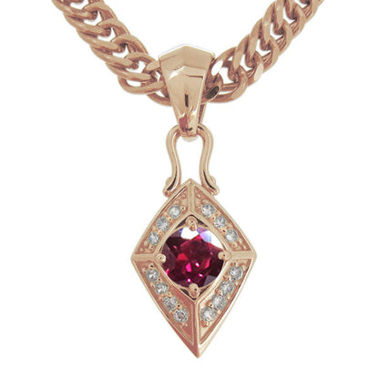 喜平チェーン ペンダント メンズ ひし形 選べる誕生石 天然石 喜平用 mens pendant necklace rhombus 10金 18金 プラチナ シルバー ネックレス 菱形
