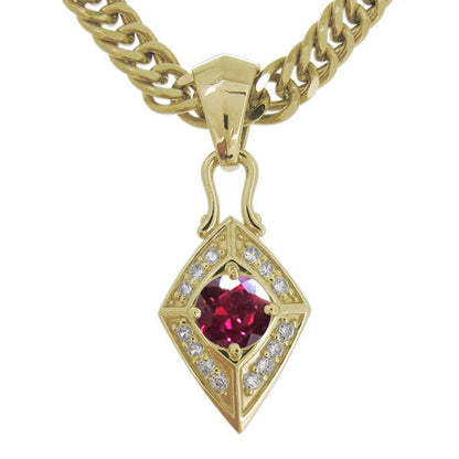 喜平チェーン ペンダント メンズ ひし形 選べる誕生石 天然石 喜平用 mens pendant necklace rhombus 10金 18金 プラチナ シルバー ネックレス 菱形