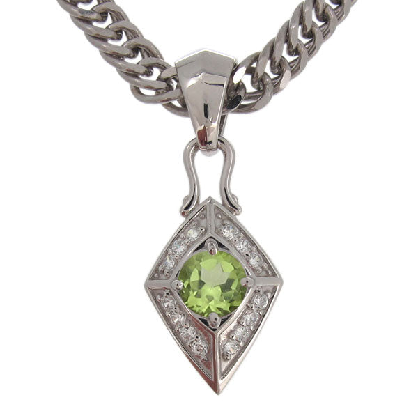 喜平チェーン ペンダント メンズ ひし形 選べる誕生石 天然石 喜平用 mens pendant necklace rhombus 10金 18金 プラチナ シルバー ネックレス 菱形