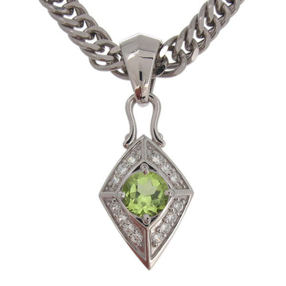 喜平チェーン ペンダント メンズ ひし形 選べる誕生石 天然石 喜平用 mens pendant necklace rhombus 10金 18金 プラチナ シルバー ネックレス 菱形